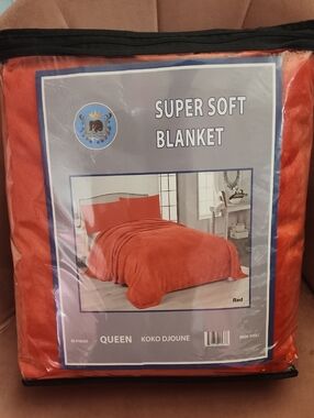 Red Super Soft Blanket by Red - Plush Queen Throw
